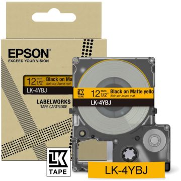 C53S672074 / LK-4YBJ Epson - noir, jaune - rouleau d'étiquettes de marque