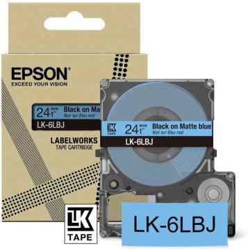 C53S672082 / LK-6LBJ Epson - noir, bleu - ruban cassette de marque