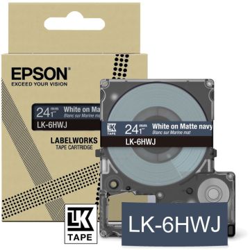 C53S672086 / LK-6HWJ Epson - bleu, blanc - ruban cassette de marque