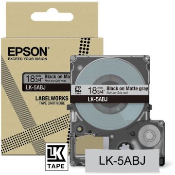 C53S672087 / LK-5ABJ Epson - noir, gris - rouleau d'étiquettes de marque