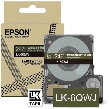 C53S672090 / LK-6QWJ Epson - brun, blanc - ruban cassette de marque