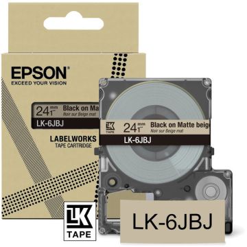 C53S672092 / LK-6JBJ Epson - noir - rouleau d'étiquettes de marque