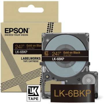C53S672096 / LK-6BKP Epson - noir, or - ruban cassette de marque
