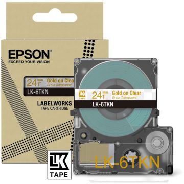 C53S672098 / LK-6TKN Epson - transparent, or - ruban cassette de marque