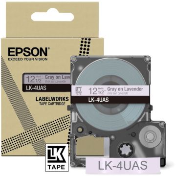 C53S672107 / LK-4UAS Epson - gris, violet - rouleau d'étiquettes de marque C53S672107 / LK-4UAS Epson - gris, violet - rouleau d'étiquettes de marque