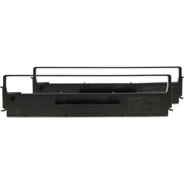 C13S015614Epson - noir - pack de 2 - rubans de marque