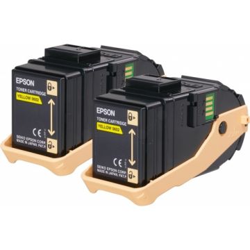 C13S050606 / 0602 Epson - jaune - pack de 2 - toners de marque
