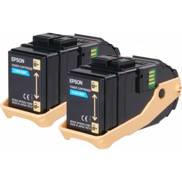 C13S050608 / 0604 Epson - cyan - pack de 2 - toners de marque