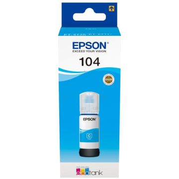 C13T00P240 / 104 Epson - cyan - bouteille d'encre de marque