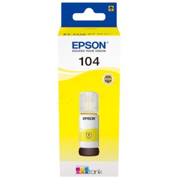 C13T00P440 / 104 Epson - jaune - bouteille d'encre de marque