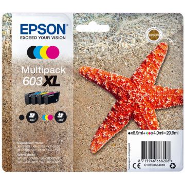 C13T03A64020 / 603XL Epson - multipack 4 couleurs : noire, cyan, magenta, jaune - cartouches d&#039;encre de marque