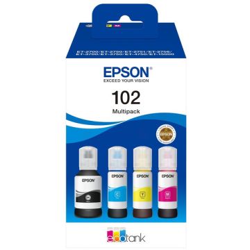 C13T03R640 / 102 Epson - multipack 4 couleurs : noire, cyan, magenta, jaune - cartouches d&#039;encre de marque