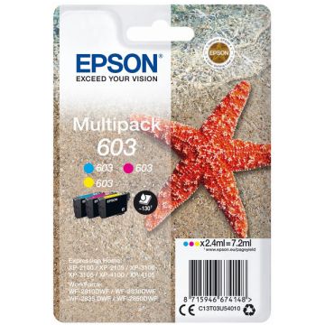 C13T03U54010 / 603 Epson - multipack 3 couleurs : cyan, magenta, jaune - cartouches d'encre de marque