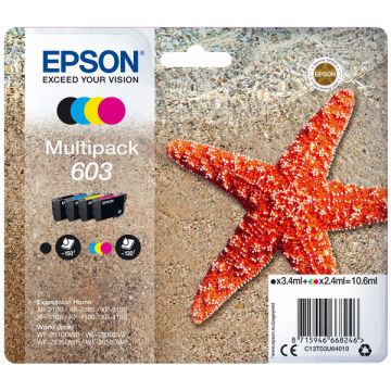 C13T03U64010 / 603 Epson - multipack 4 couleurs : noire, cyan, magenta, jaune - cartouches d&#039;encre de marque
