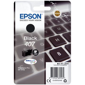 C13T07U140 / 407 Epson - noire - cartouche de marque