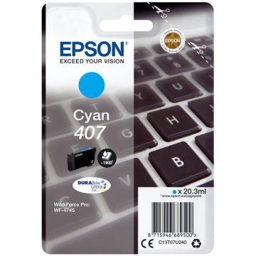 C13T07U240 / 407 Epson - cyan - cartouche de marque