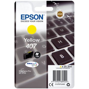 C13T07U440 / 407 Epson - jaune - cartouche de marque
