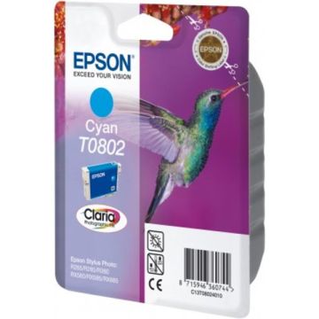 C13T08024011 / T0802 Epson - cyan - cartouche de marque