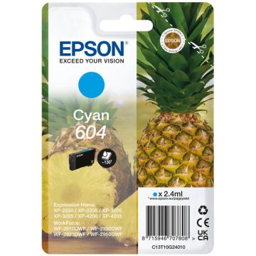 C13T10G24010 / 604 Epson - cyan - cartouche de marque