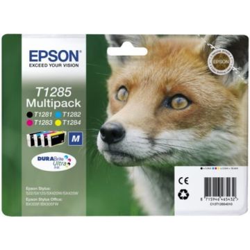 C13T12854022 / T1285 Epson - multipack 4 couleurs : noire, cyan, magenta, jaune - cartouches d&#039;encre de marque