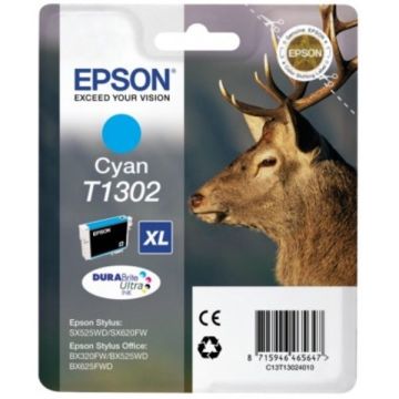 C13T13024012 / T1302 Epson - cyan - cartouche de marque