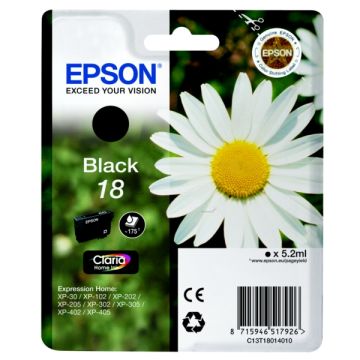 C13T18014010 / 18 Epson - noire - cartouche de marque