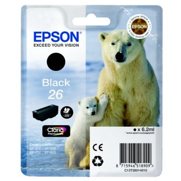 C13T26014010 / 26 Epson - noire - cartouche de marque