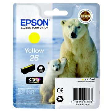 C13T26144010 / 26 Epson - jaune - cartouche de marque