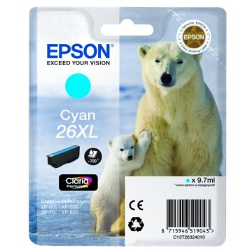 C13T26324010 / 26XL Epson - cyan - cartouche de marque