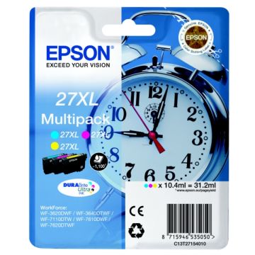 C13T27154012 / 27XL Epson - multipack 3 couleurs : cyan, magenta, jaune - cartouches d&#039;encre de marque