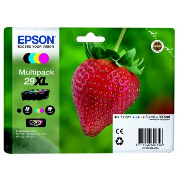C13T29964012 / 29XL Epson - multipack 4 couleurs : noire, cyan, magenta, jaune - cartouches d&#039;encre de marque