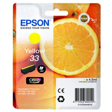 C13T33444012 / 33 Epson - jaune - cartouche de marque