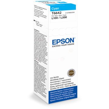 C13T66424A / T6642 Epson - cyan - bouteille d'encre de marque