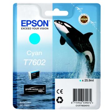 C13T76024010 / T7602 Epson - cyan - cartouche de marque