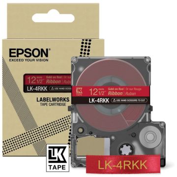 C53S654033 / LK-4RKK Epson - rouge, or - ruban cassette de marque