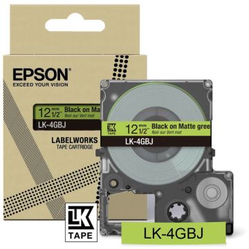 C53S672077 / LK-4GBJ Epson - noir, vert - rouleau d'étiquettes de marque