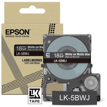 C53S672083 / LK-5BWJ Epson - noir, blanc - rouleau d'étiquettes de marque