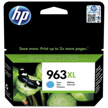 3JA27AE / 963XL HP - cyan - cartouche de marque