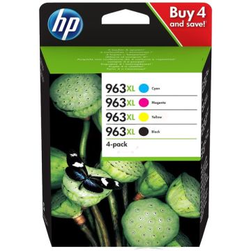 3YP35AE / 963XL HP - multipack 4 couleurs : noire, cyan, magenta, jaune - cartouches d&#039;encre de marque