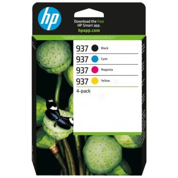 6C400NE / 937 HP - multipack 4 couleurs : noire, cyan, magenta, jaune - cartouches à tête d&#039;impression de marque