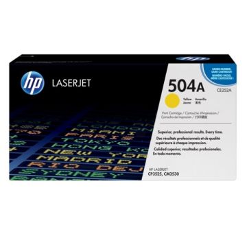CE252A / 504A HP - jaune - toner de marque