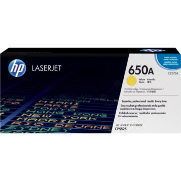 CE272A / 650A HP - jaune - toner de marque