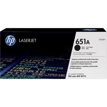 CE340A / 651A HP - noir - toner de marque