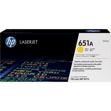 CE342A / 651A HP - jaune - toner de marque