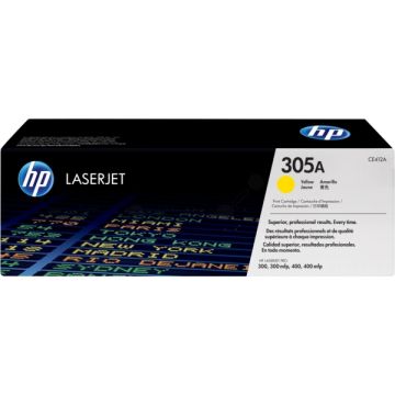 CE412A / 305A HP - jaune - toner de marque