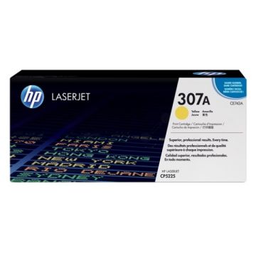 CE742A / 307A HP - jaune - toner de marque