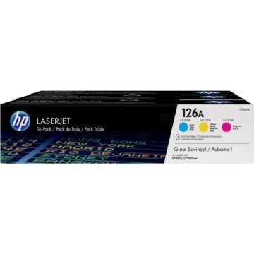 CF341A / 126A HP - multipack 3 couleurs : cyan, magenta, jaune - consommables de marque