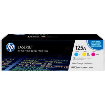 CF373AM / 125A HP - multipack 3 couleurs : cyan, magenta, jaune - toners de marque