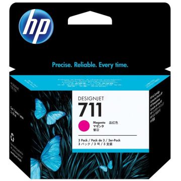 CZ135A / 711 HP - magenta - pack de 3 - cartouches d&#039;encre de marque