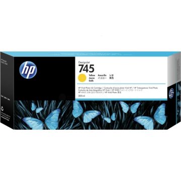 F9K02A / 745 HP - jaune - cartouche de marque